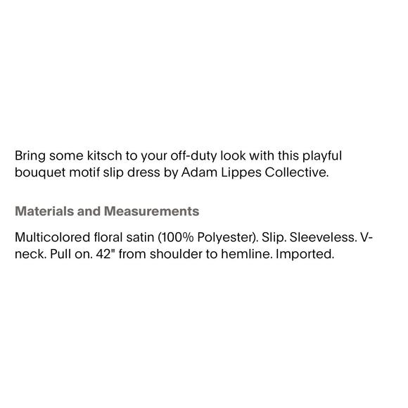 Adam Lippes RTR Bouquet Slip Dress 0 - Picture 5 of 9